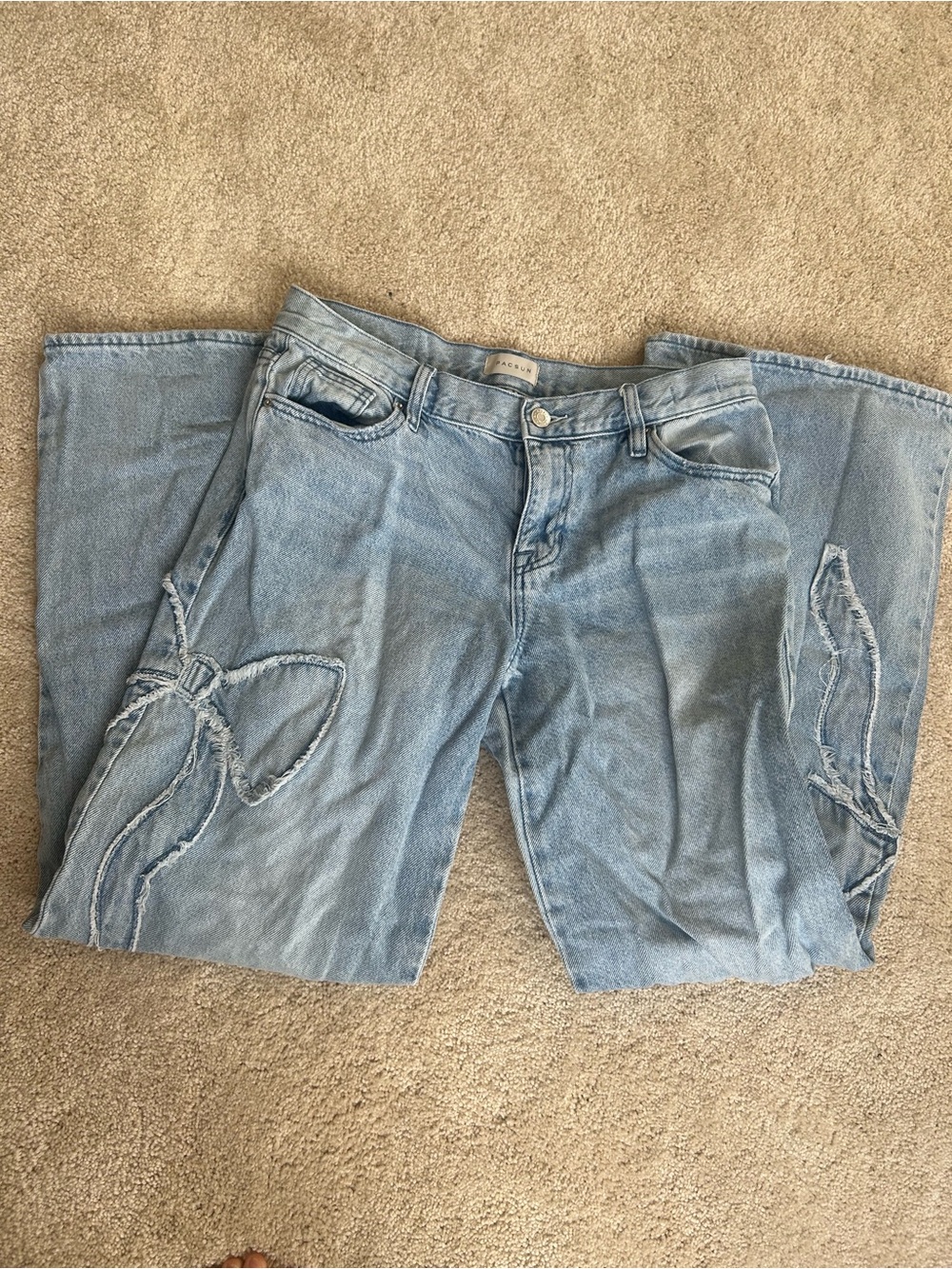 PacSun Light Blue Straight Leg Jeans - Picture 3 of 3